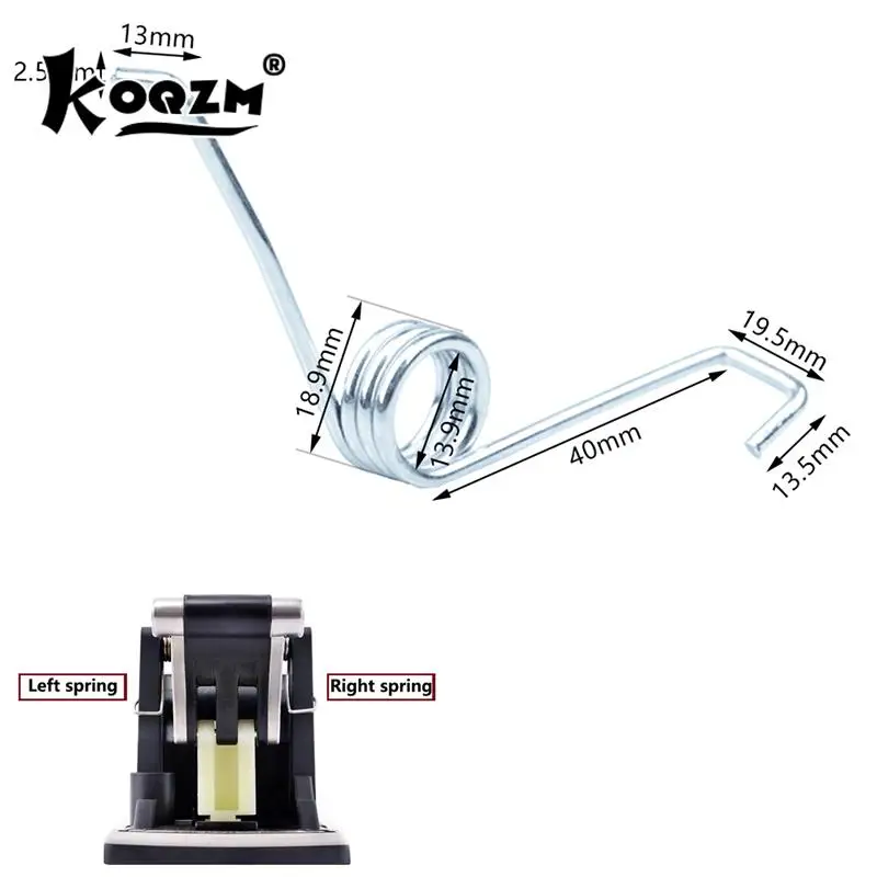 Vedné otáčanie mopov torsion pružina pružina Krok nohy na oprave mopov Dia Dia 2,5 mm hrubá torzná pružina 1pc/2ks