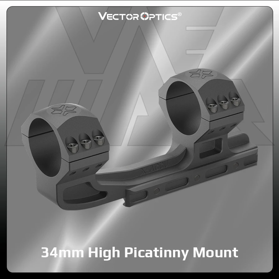 Vektorová optika 34 mm poľovnícky rozsah jeden kus High Picatinny Mount 20MOA pre taktické príslušenstvo poľovnícke optiky
