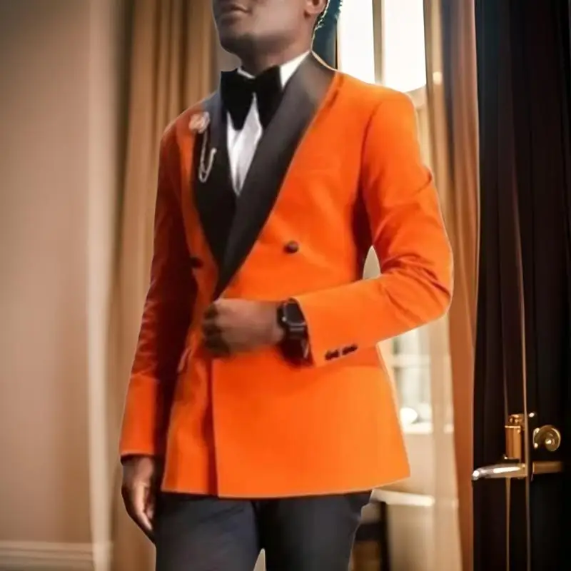 Velvet Men Suit Bunda pre prom 1 kus 2024 Dvojlôžkové svadobné sako sako klopa na mieru Made Slim Fit módna bunda
