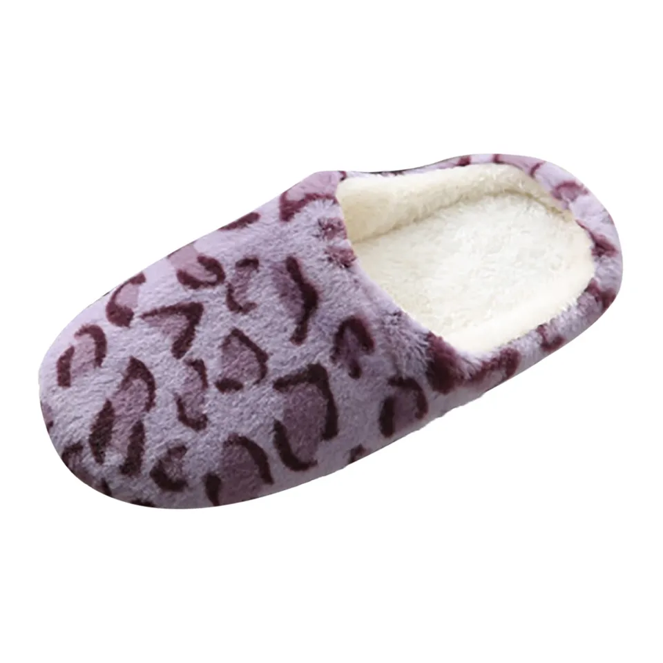 Velvet papuče plus pre ženy pre ženy na špičke leopardé topánky okrúhle papuče dámske papuče zimné vnútorné papuče Ženy