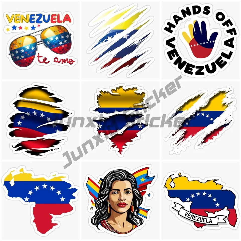 Venezuela mapa vlajková nálepka pre bicykel dodávka laptop motocykla nástenné auto okenné sklo sklo terénne obtisky prispôsobiteľné nálepky