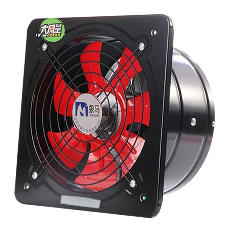 Ventilačný ventilátor 220V, ventilátor výfukových plynov, Kuchyňa s vysokým nasávaním kapucne, ventilátor pre domácnosť, vysokovýkonný a výkonný výfukový ventilátor