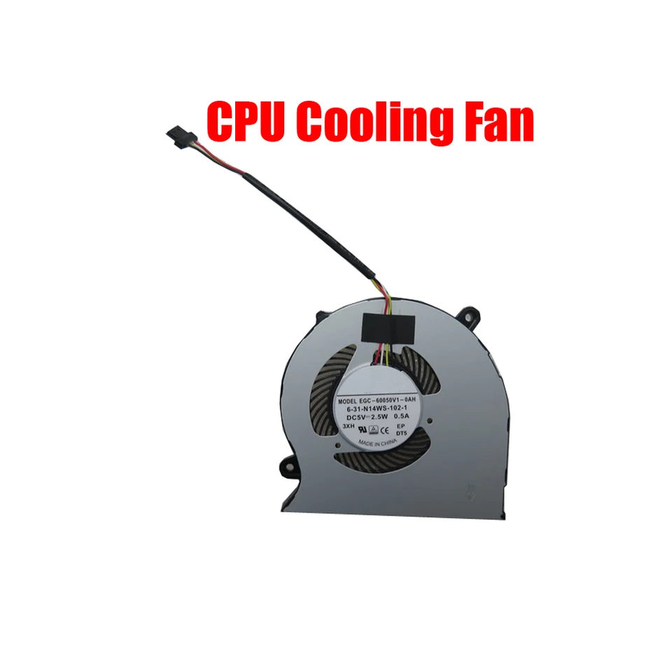 Ventilátor chladenia CPU prenosného počítača EGC-60050V1-0AH 6-31-N14WS-102-1 DC5V 2,5W 0,5A Nový