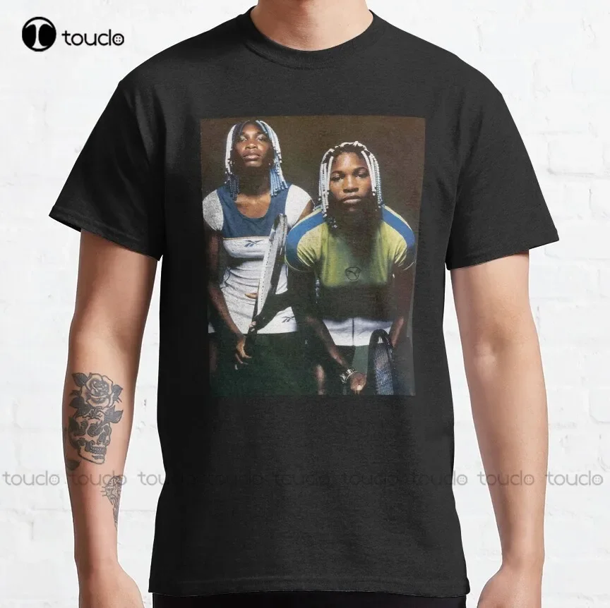Venuša a Serena Williams Classic T-Shirt Men s krátkym rukávom Custom Aldult Teen Unisex Digital Printing XS-5XL Všetky sezóny