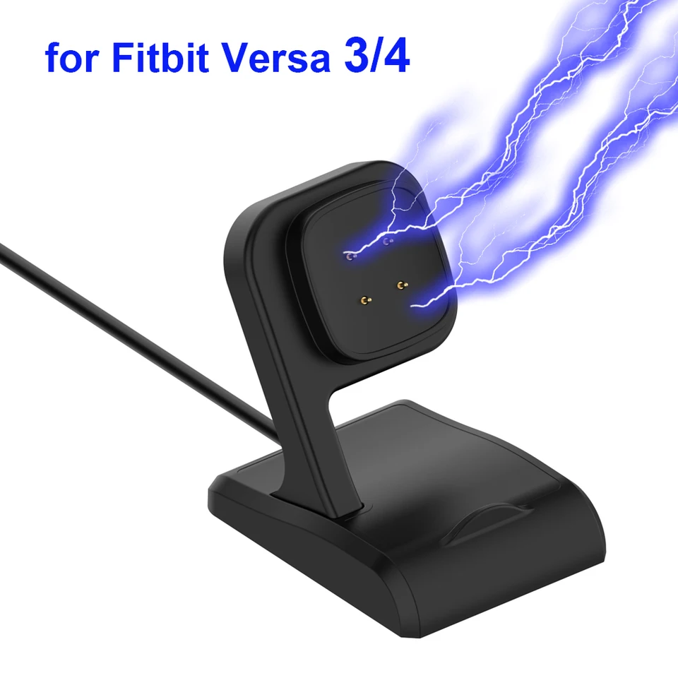 Versa4 Charger Stand Sense2 Sense2 USB Nabíjacie káblové dokové stanice Základná kolísková kolíska pre Fitbit Versa 4 3/ Sense Smart Watch