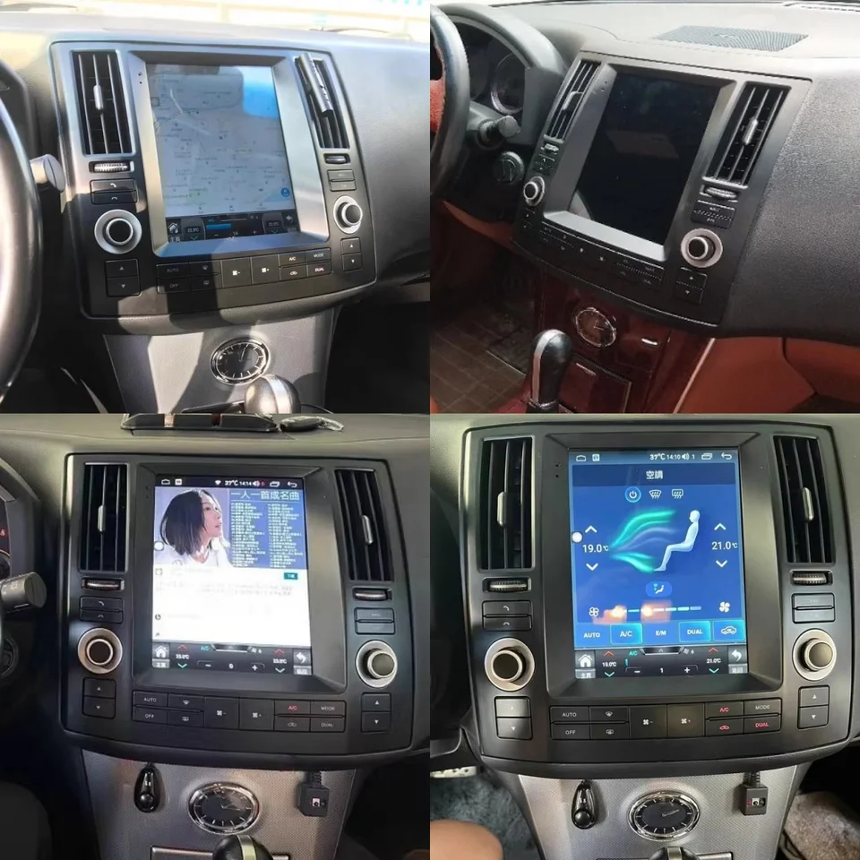 Vertikálna obrazovka automobilový multimediálny Android 13 pre Infiniti FX35 FX45 2006 2007 2008 2009