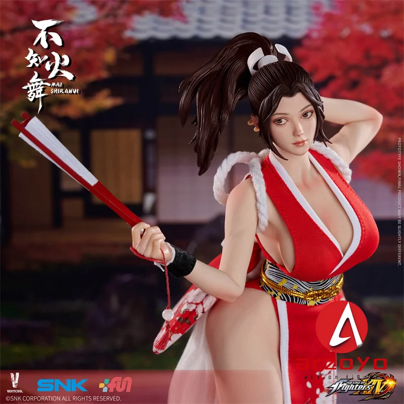 VeryCool VCF-2068 1/6 Mai Shiranui Silikón Action Obrázok 12 '' Hnuteľné oči ženské vojakové postava Model Full Set Zberateľná hračka