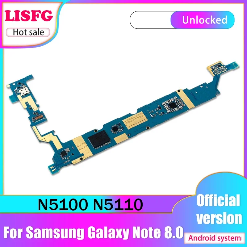 Verzia EÚ pre Samsung Galaxy Poznámka 8.0 N5100 N5110 WiFi 3G Základná doska Vysoko kvalitná logická logika hlavných doskových obvodov Doska