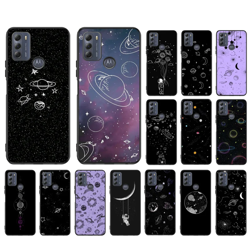 Vesmírna planéta Moon Astronaut Telefón pre Motorola Edge 50 40 Pro 50 40 30 Ultra Neo Fusion Moto G84 G54 G24 G53 G72 G60