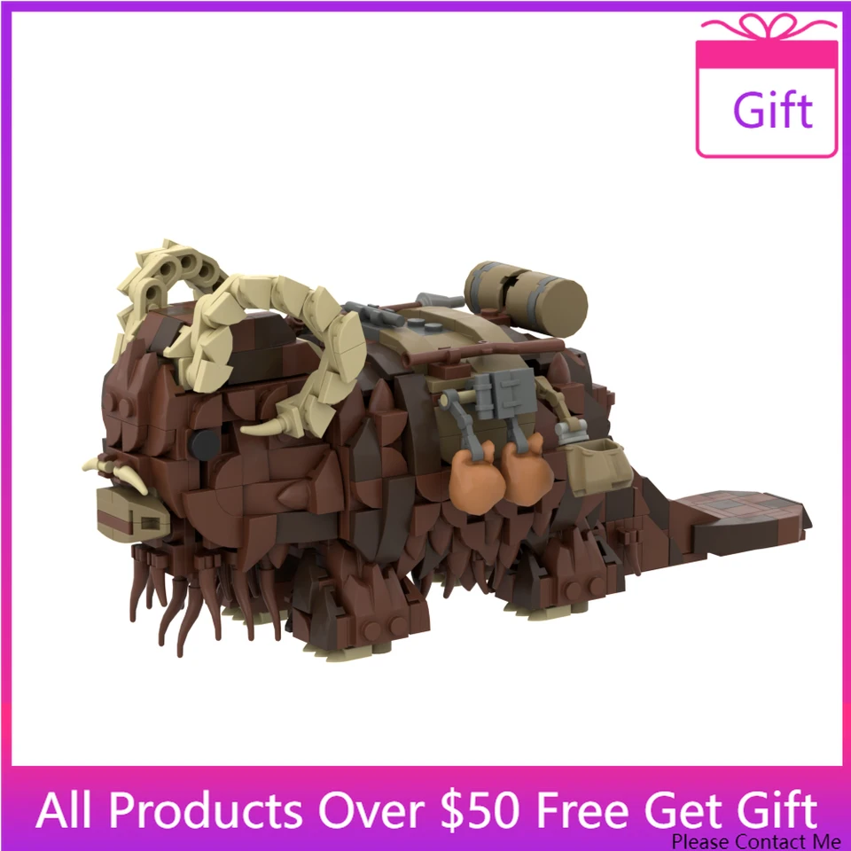 Vesmírne vojny zvierat Tusskens-Raider Transport Beast Bull Tussken Building Blocks Desert Transert tehly Model hračky k narodeninám darčeky