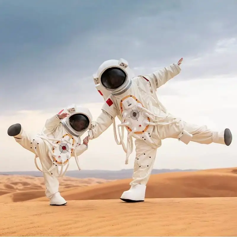 Vesmírny oblečenie Detská simulácia simulácia astronaut pre dospelých detských vesmírnych prilby s odevmi Cosplay Cosplay