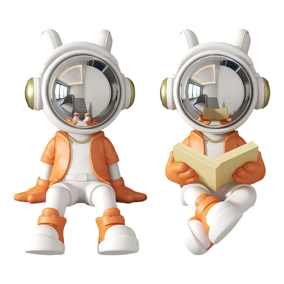Vesmírny ornament astronaut sochárske dekorácie Resin Tabletop Ozdob