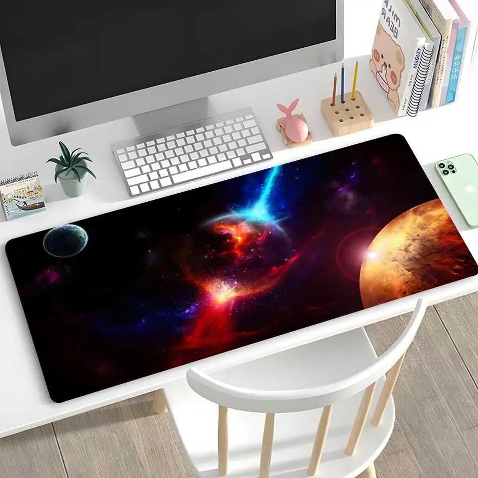 vesmírny vesmírny solárny systém planéty myš Mouse Desk Desk Mouse Pad Cute HD Desk Desk na predĺženú hernú klávesnicu Rohoty