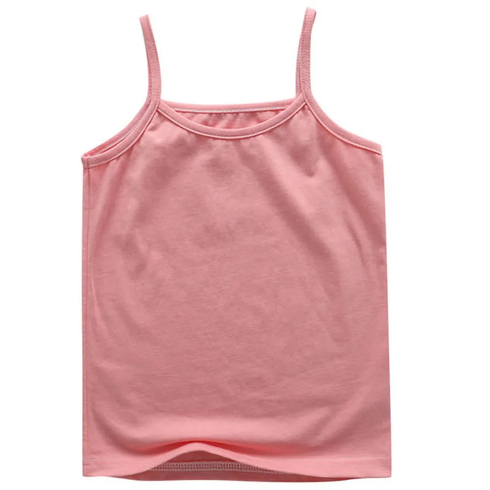 Vesta dievčatá bavlnené vesty sfarbené deti camisole detské topy letné detské singlety dievčatky podskupiny teenager tank 2-8 rok