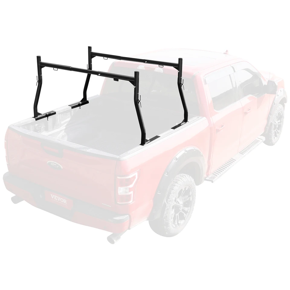 Vevor 46-71inch Roztiahnuteľný stojan na rebrík nákladných automobilov 800 libier oceľový stojan pre nákladné auto s vŕtacími j-skrutkami pre kajakovú surfovú dosku