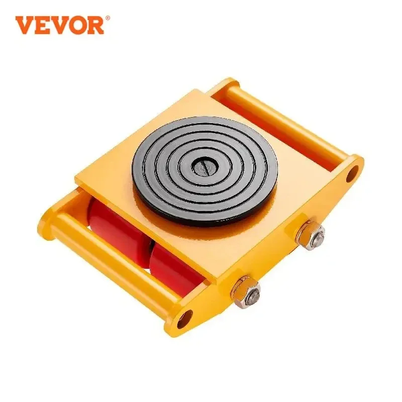 Vevor 6T Machinery korčule Dolly Industrial Mover so 4 PU kolesami a 360 ° rotáciou nekĺzavej čiapky pre továreň na skladový dielň