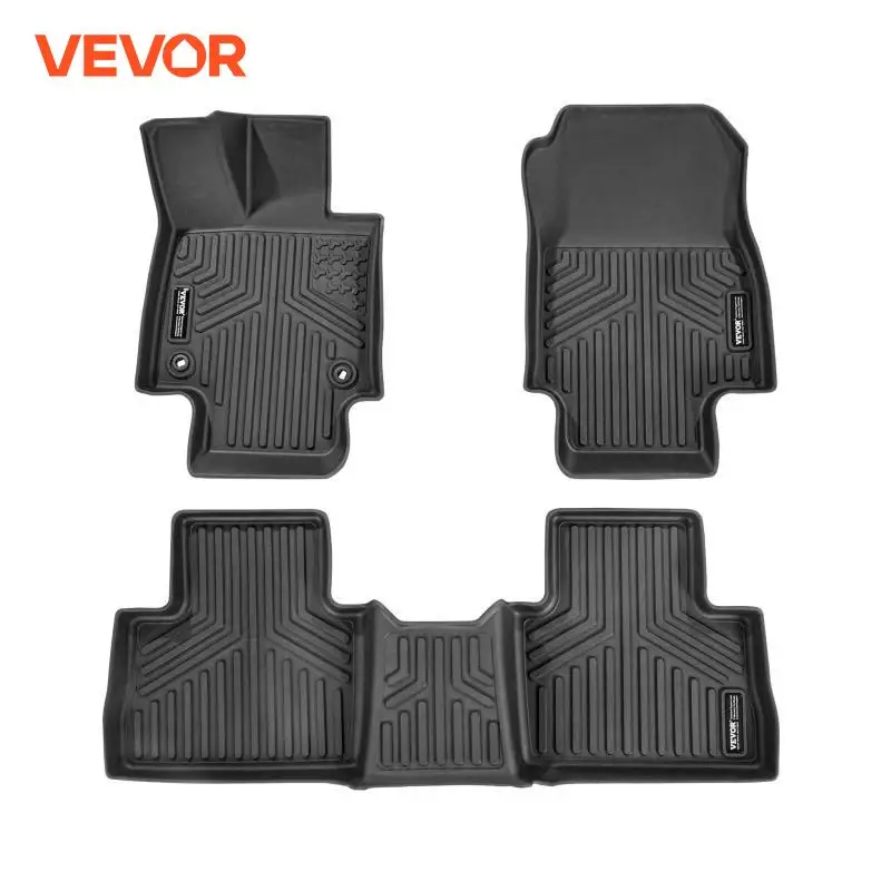 Vevor Automotive Floor Mats, hodí sa pre Toyota RAV4 (nie pre hybridné alebo Prime) 2019-2024, 3 ks predné a 2. radové vložky pre SUV