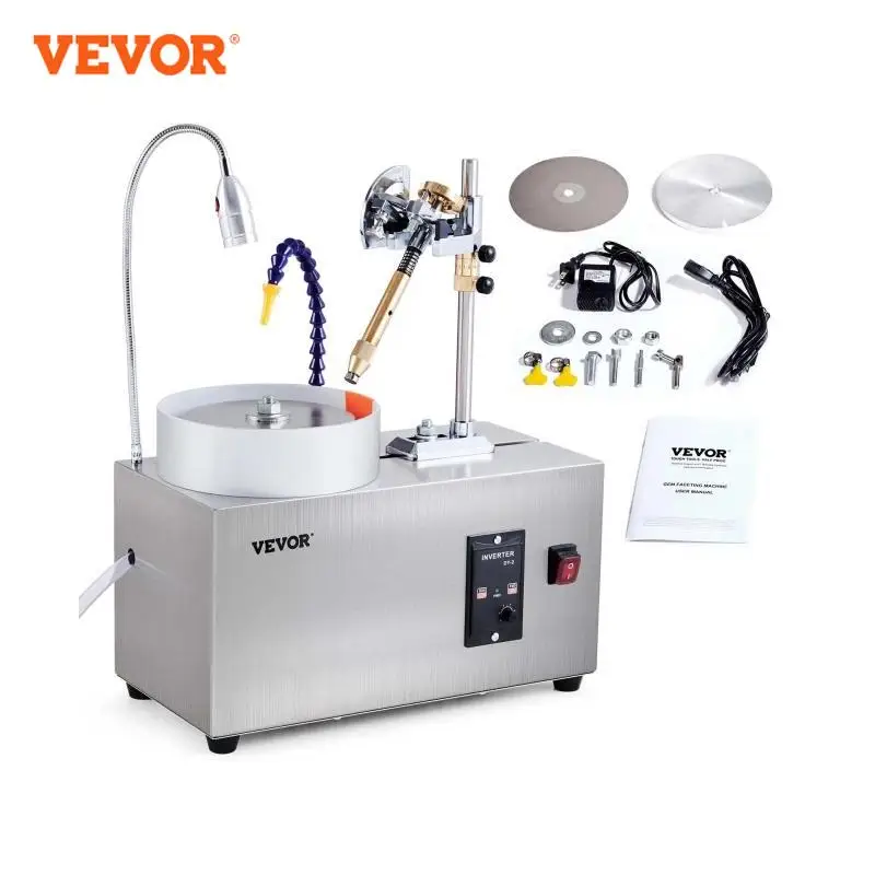 Vevor Gem Faceting Machine 180W Jade Grinding Leštiaci stroj 0-2980RPM