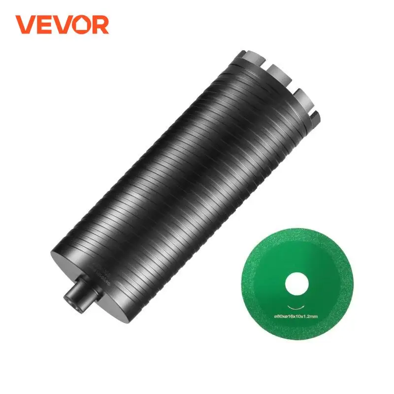 Vevor jadrové vŕtacie bit bit mokré/suché diamantové vŕtačky jadrových vŕtacích jadier pre tehlové a blokové betónové jadro vŕtačky pilot bit bit adaptér a píla Blade
