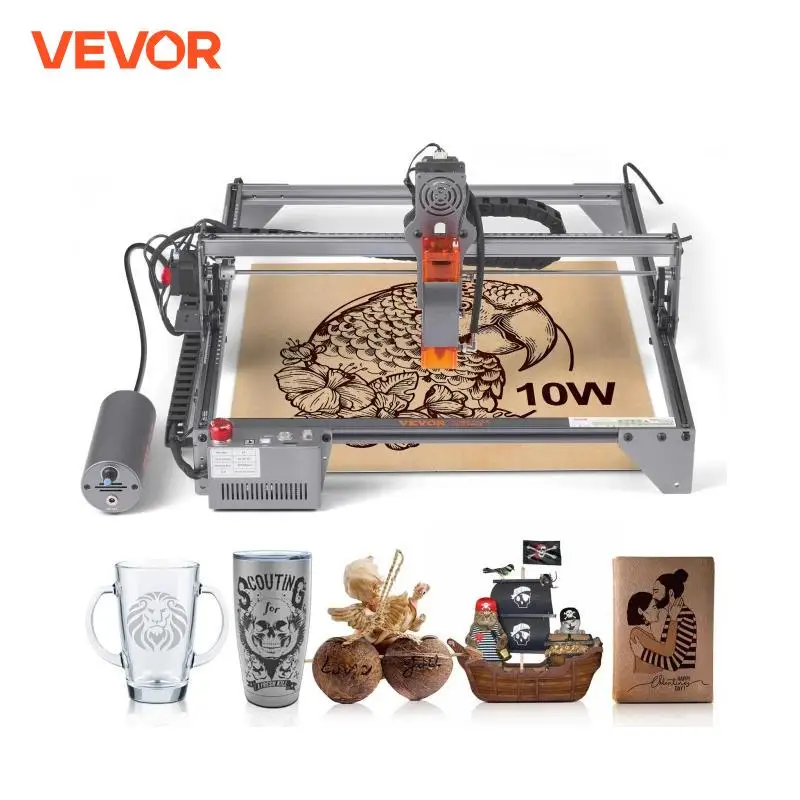 Vevor Laser Engraver 10W Výstupný laserový gravírovací stroj 15,7 
