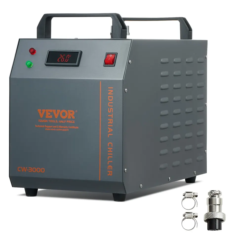 Vevor priemyselný vodný chladič vzduchom chladený priemyselný chladiaci systém chladiča laserového gravírovania stroja laserový graver chladič