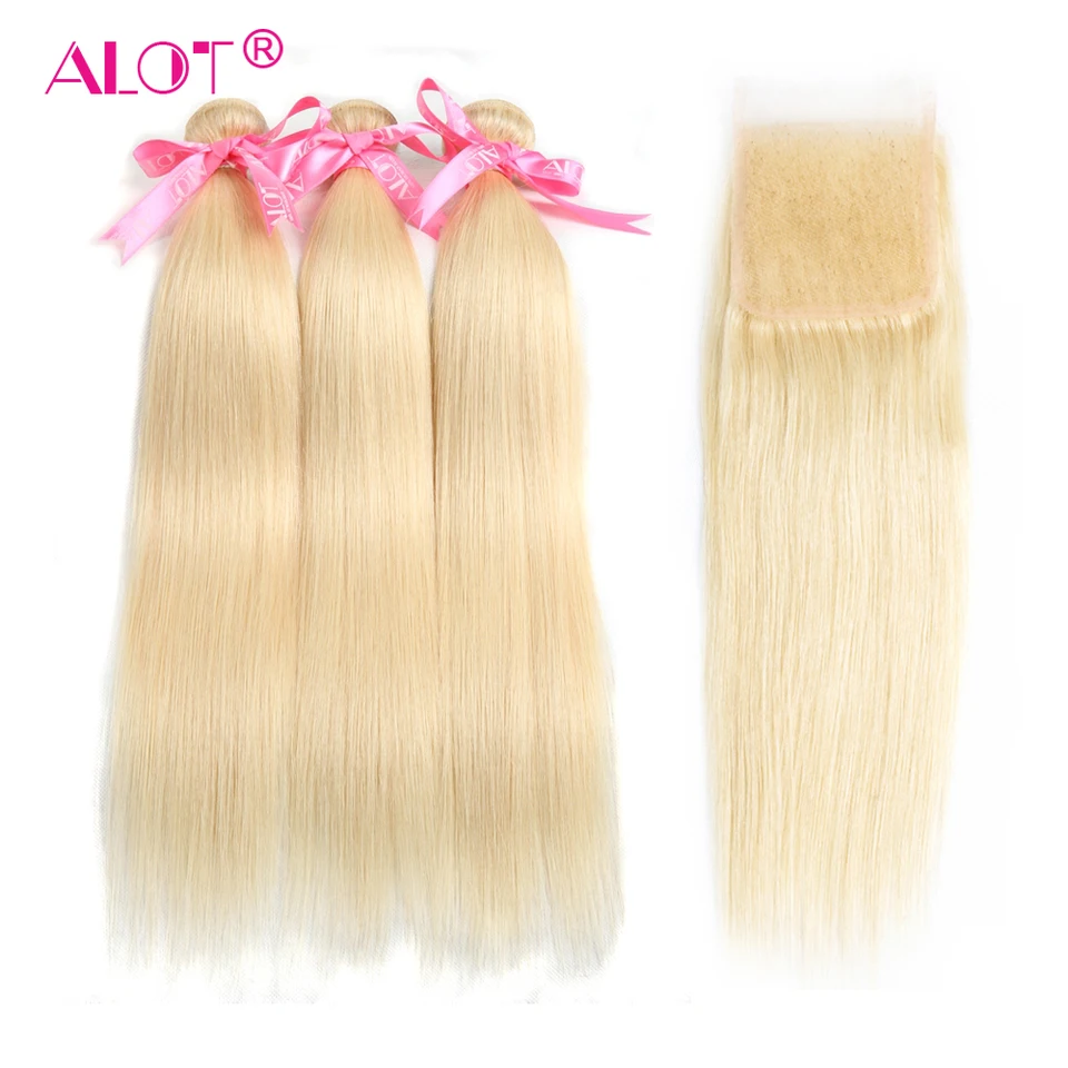 Veľa brazílskeho priameho 613 Blonde ľudské vlasy