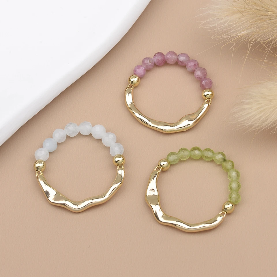 Veľkoobchod 3 mm prírodný kameň Ametyst Rose Quartz Faceted Feads Round Les And