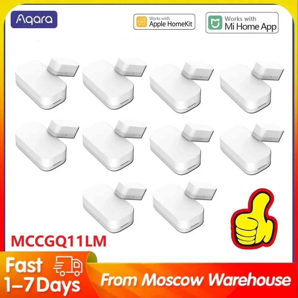 Veľkoobchod Aqara Dverne Sensor Zigbee Wireless Connection Smart Dvere Sensors McCgq11LM Práca s Xiaomi Home HomeKit App