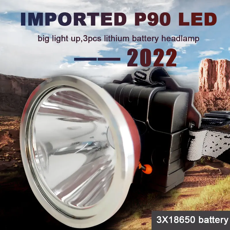 Veľkoobchod BS High Bright USB LED svetlomet 3x18650 Nabíjateľná poľovnícka baterka nepremokavá vonkajšia rybárska pochodňa biela
