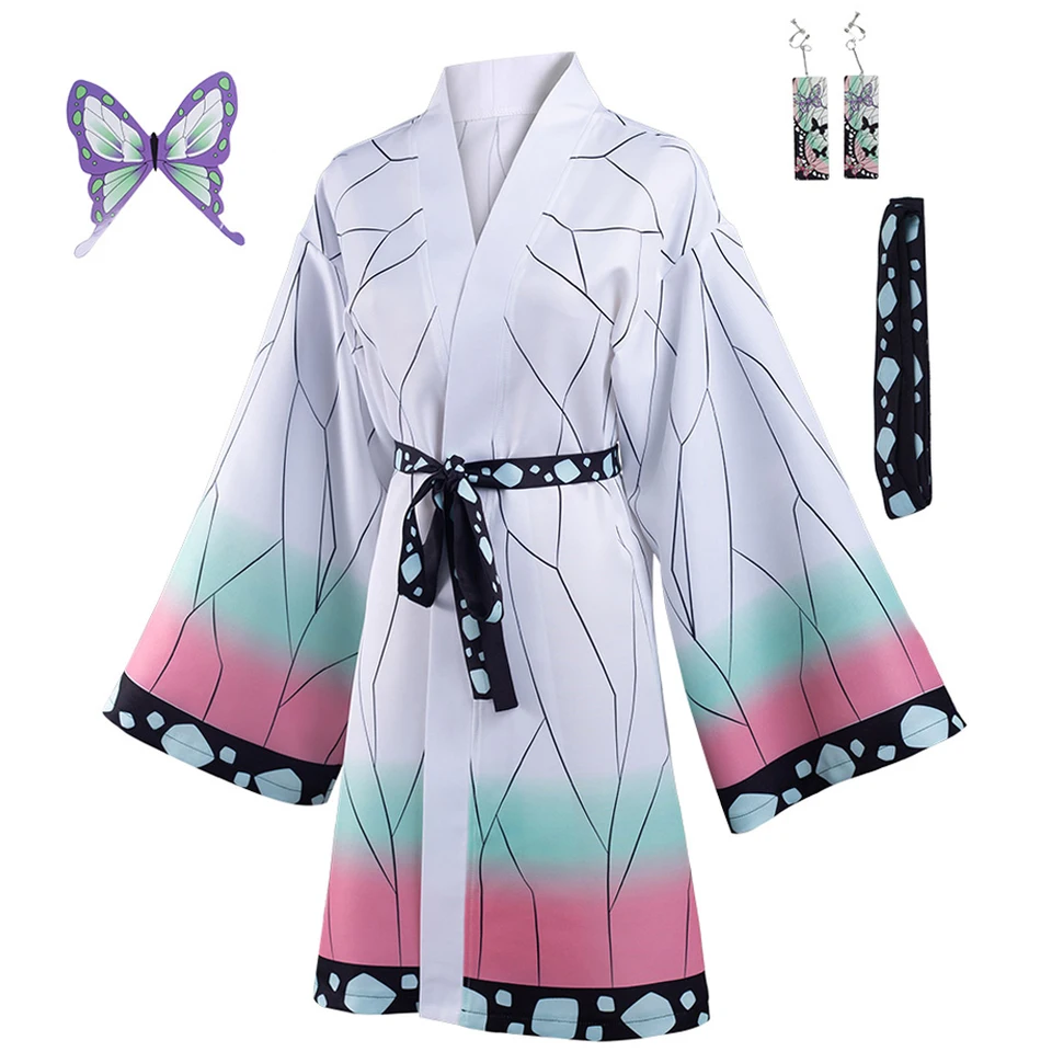 Veľkoobchod Kochou shinobu cosplay rola hracie náušnice Hailclip Anime démon Killer kostým kostým ženy roleplay fantas outfit halloween