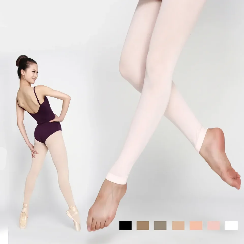 Veľkoobchod SC malé dieťa do XLA Jemný balet tancujúci pančuchy malé deti mäkké legíny Footless Panty Hose Dance Dance panely