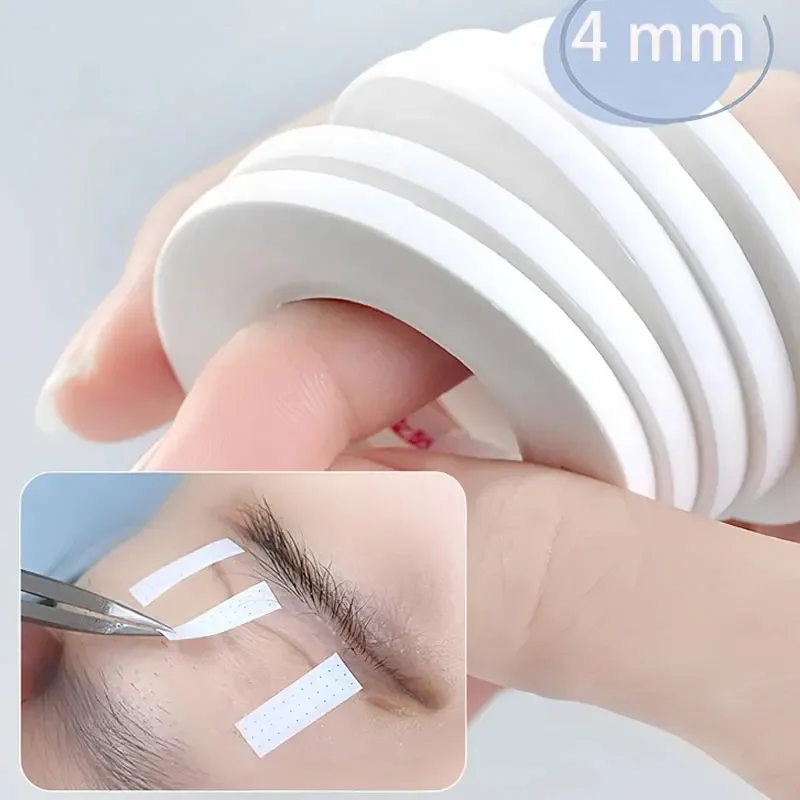 Veľkoobchod so šírkou 4 mm šírka mihalníka predlžovacia páska make-up priedušná anti-alergia Ľahko roztrhaná mikropore pásky profesionálne riasy pásky