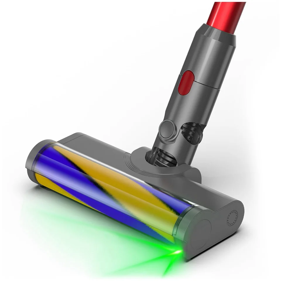 Veľkoobchod Valky na kefu na hlavu na výmenu hlavy kefy za Dyson V7 V8 V10 V11 V15 Vákuové diely so zelenou laserovou svetlou podlahou
