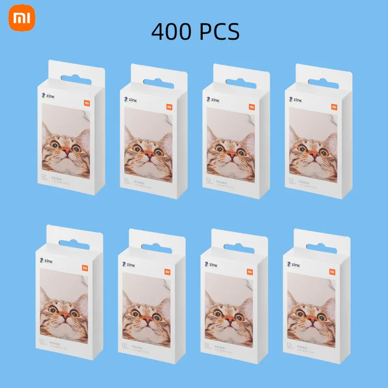 Veľkoobchod Xiaomi Zink Pocket Printer Papier Self-pasívna fotografia 10 // 50/100 listov Xiaomi 3-palcová mini vrecková fotografická tlačiareň