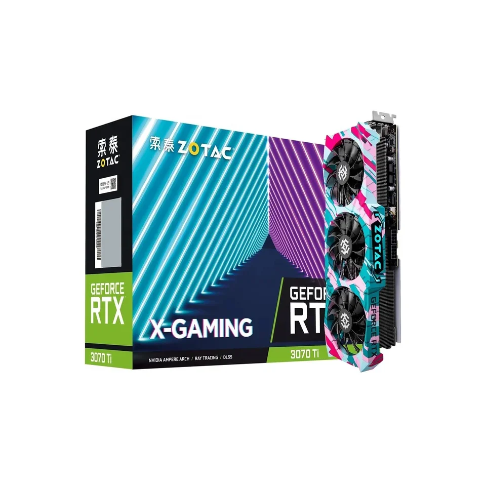 Veľkoobchod úplne nová karta Zotac RTX 3070 Ti 8GD6 X Gaming GC pre hernú stolnú počítačovú grafickú kartu na sklade