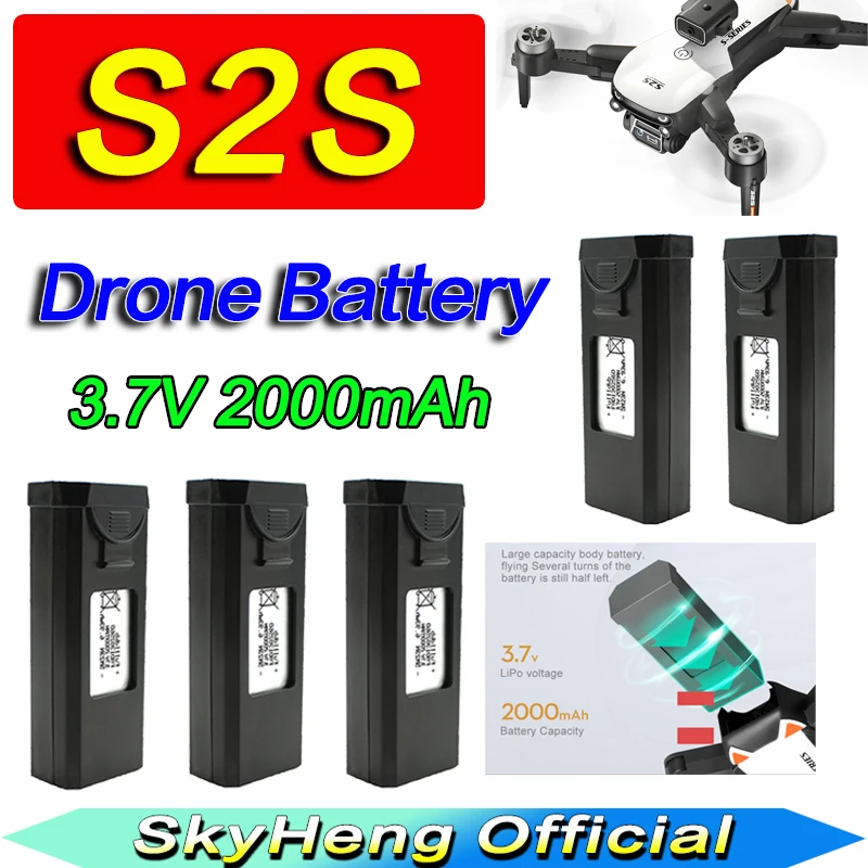 Veľkoobchodná originálna batéria LS-S2S 3,7 V 2000 mAh pre LSRC S2S Mini Dron/RC Qudcopter Battery Sure Adsure Adser