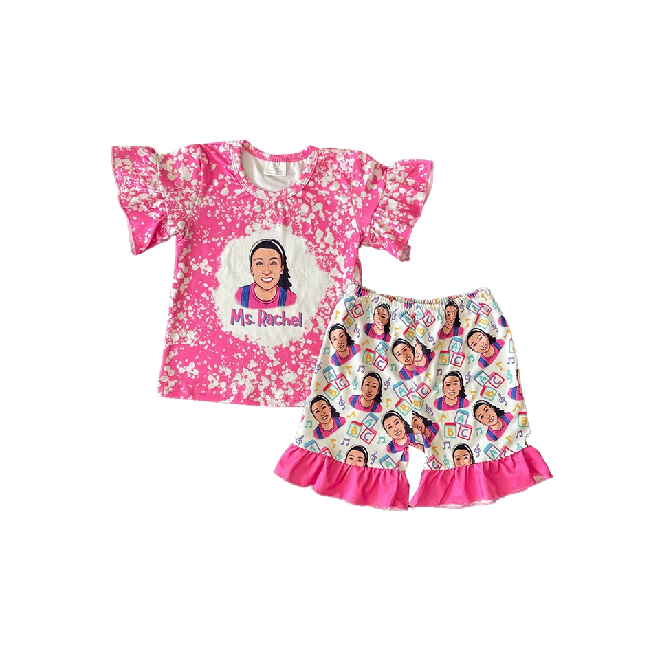 Veľkoobchodné dievčatá Boutique Boutique Children Oblečenie krátky rukáv