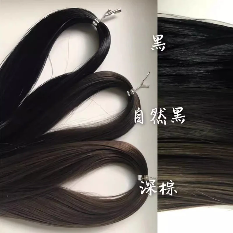 Veľkoobchodné farebné domáce zvieratá Hair Hair Kanekalon Hray a Doll Head Opravy doplnky rovné kanekalon parochňové vlasy