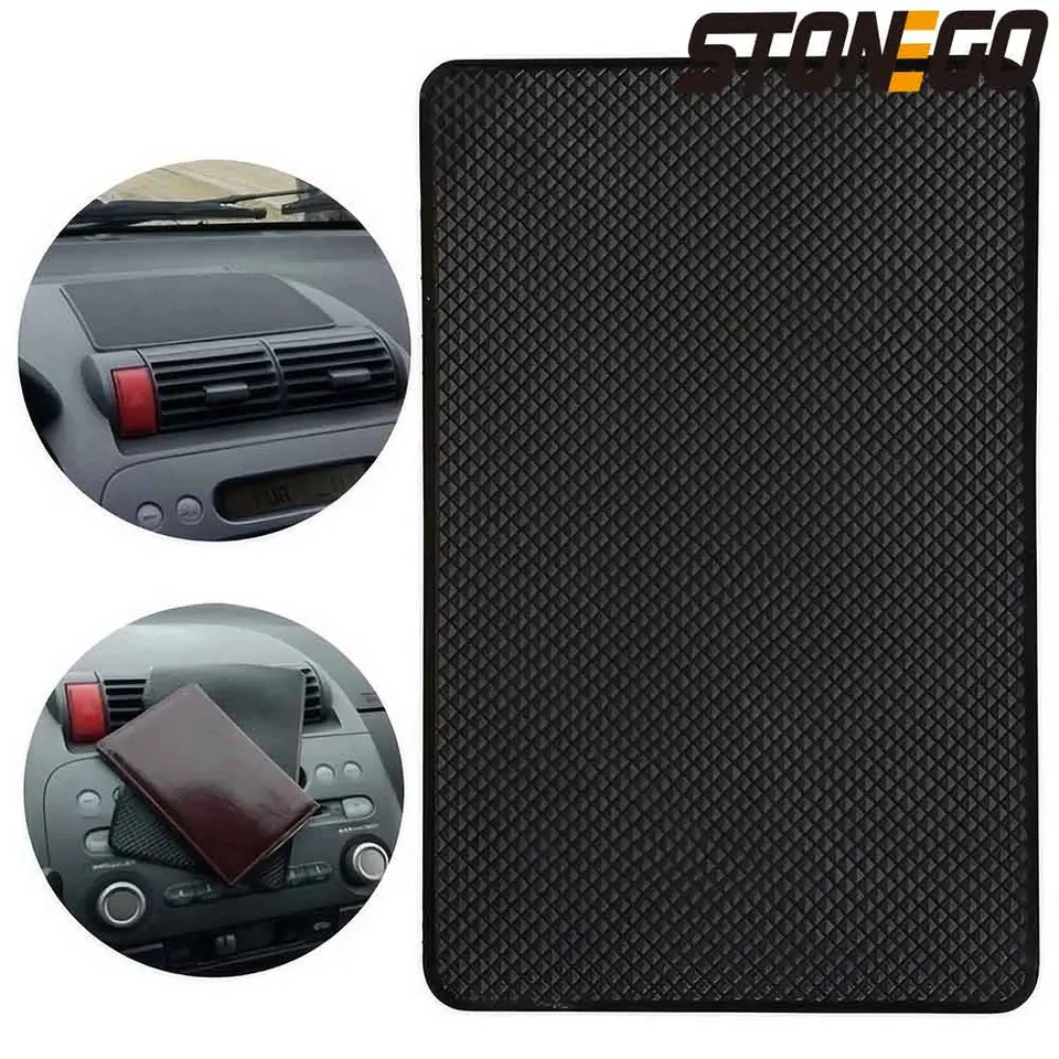 Veľká dashboardová doska na dashboard anti-šmykľavky PVC Mat, silikónová lepkavá podložka pre telefón a kľúče, 3 veľkosti (S/m/L: 13*18 cm/15*27 cm/20*40 cm)