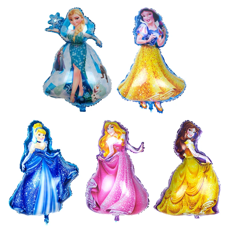 Veľká Disney Princess Balloon 90*55 cm Snehulienka Popoluška Elsa fólia Balón dievčatá narodeninové oslavy dekorácie globálny detský darček