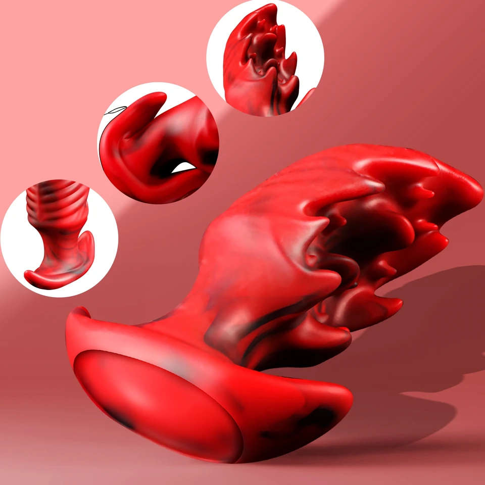 Veľká hrubá análna zástrčka Soft Silikone Butt Plug Sex S sexu s rukoväť