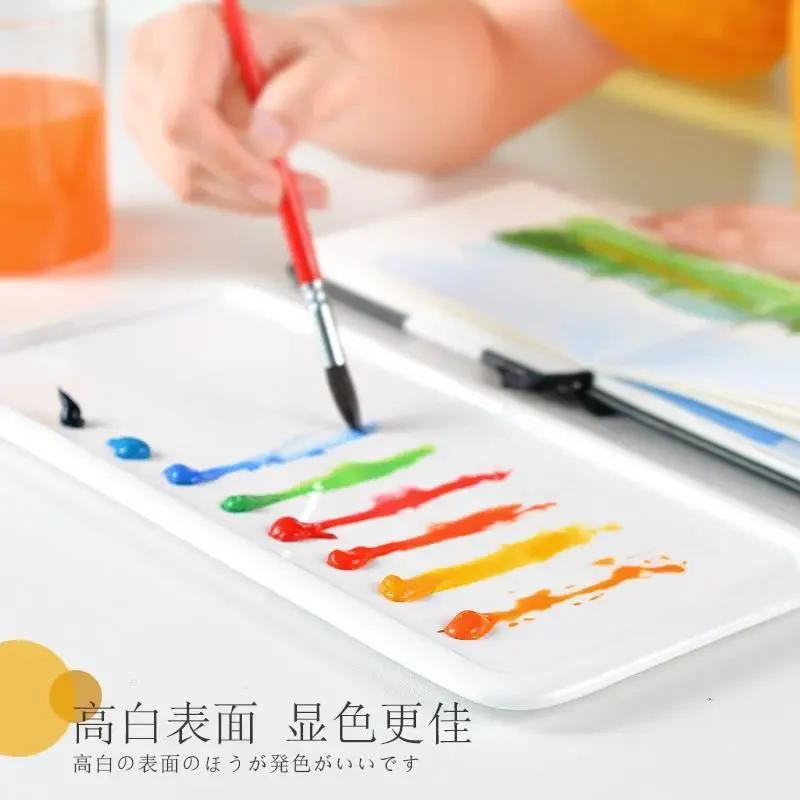 Veľká keramická paleta paleta Olej olejom maľby Čínska maľba biela porcelánová paleta pre umelecké maľby