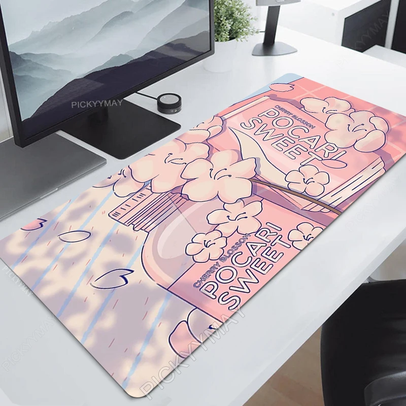 Veľká podložka myši ružový myš na mywaii veľké stolné podložky Mousepads Cute Gumbber Keyboard Rats Desk Pad Pad Mouse Pads Office doplnky