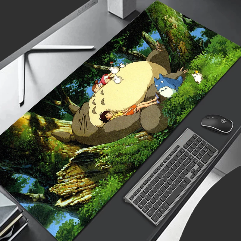 Veľká podložka myši XXL T-TOTOROS Desk Protector PC PC PC PC Gaming MousePad Gamer Keyboard Mat Deskmat Predĺžené anime mause podložky