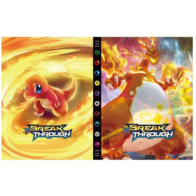 Veľká veľkosť 9-vrecková strana 432ks držiteľský album Hračky Hračky Pokemon Cards Book Book Top Loaded Zoznam hračiek darček pre deti