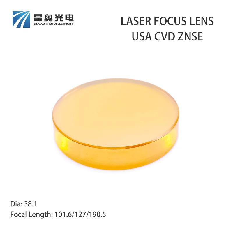 Veľká veľkosť dia.38.1 mm USA CVD Znse Focus Lens Plano-Convex CO2 Laser Laser Laser pre laserové strihanie značky gravírovania stroja