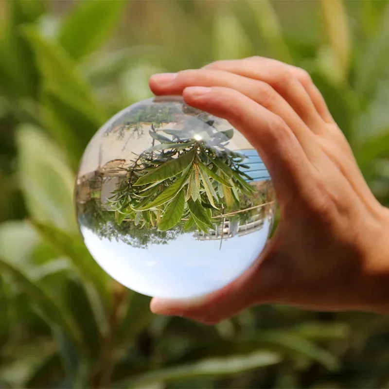 Veľká veľkosť krištáľová guľa so stojanom so základnou sklenenou guľou Feng Shui Paperweight Stone Ozdoby