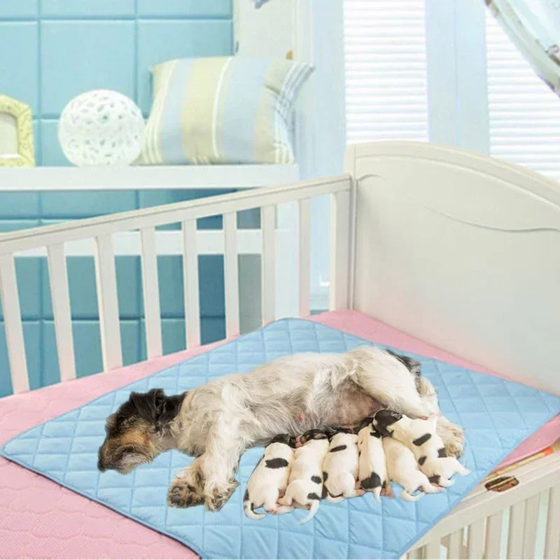 Veľká veľkosť opakovane použiteľné 3 vrstvy domácich podložiek Pet Plienky Pee Rýchlo vodotesné pre mačky pre psie domáce zviera Puerpera Rat Sheet Protector Dodávky
