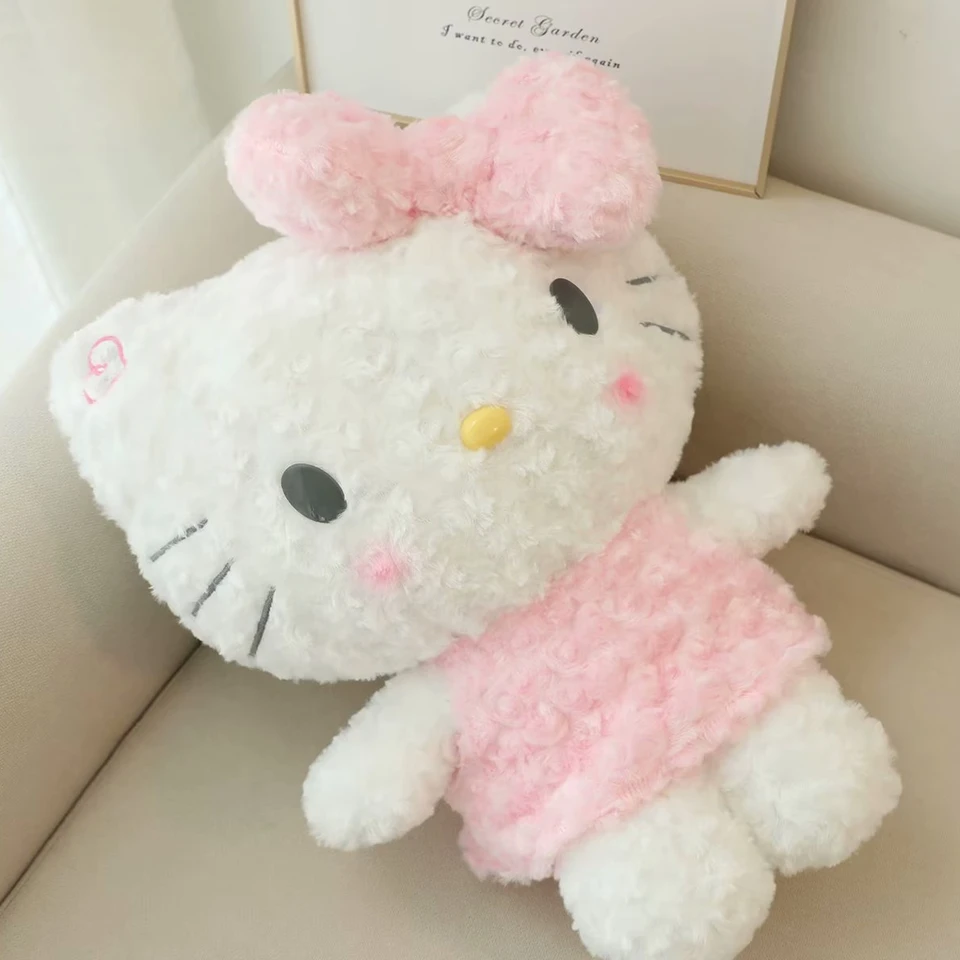 Veľká veľkosť Sanrio Kawaii Rose Hello Kitty Plush Toy Hello Kitty Plnené anime kt mačka hello mačiatko plyšy bábiky vianočné darčeky