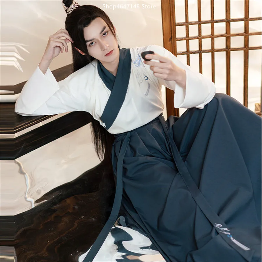 Veľká veľkosť tradičné šaty Hanfu Man Han Dynasty Pár